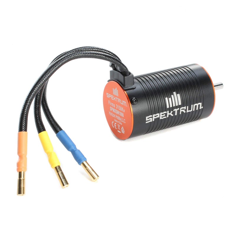 Spektrum Firma Brushless Motor, 3150Kv, 4mm Bullet, SPMXSM1000, Black - Image 2